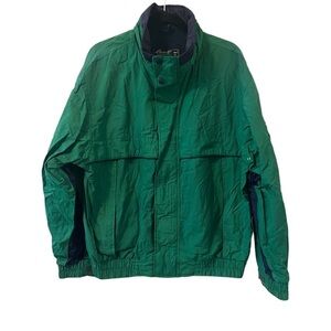 Eddie Bauer Green & Navy Blue Full Zip Jacket